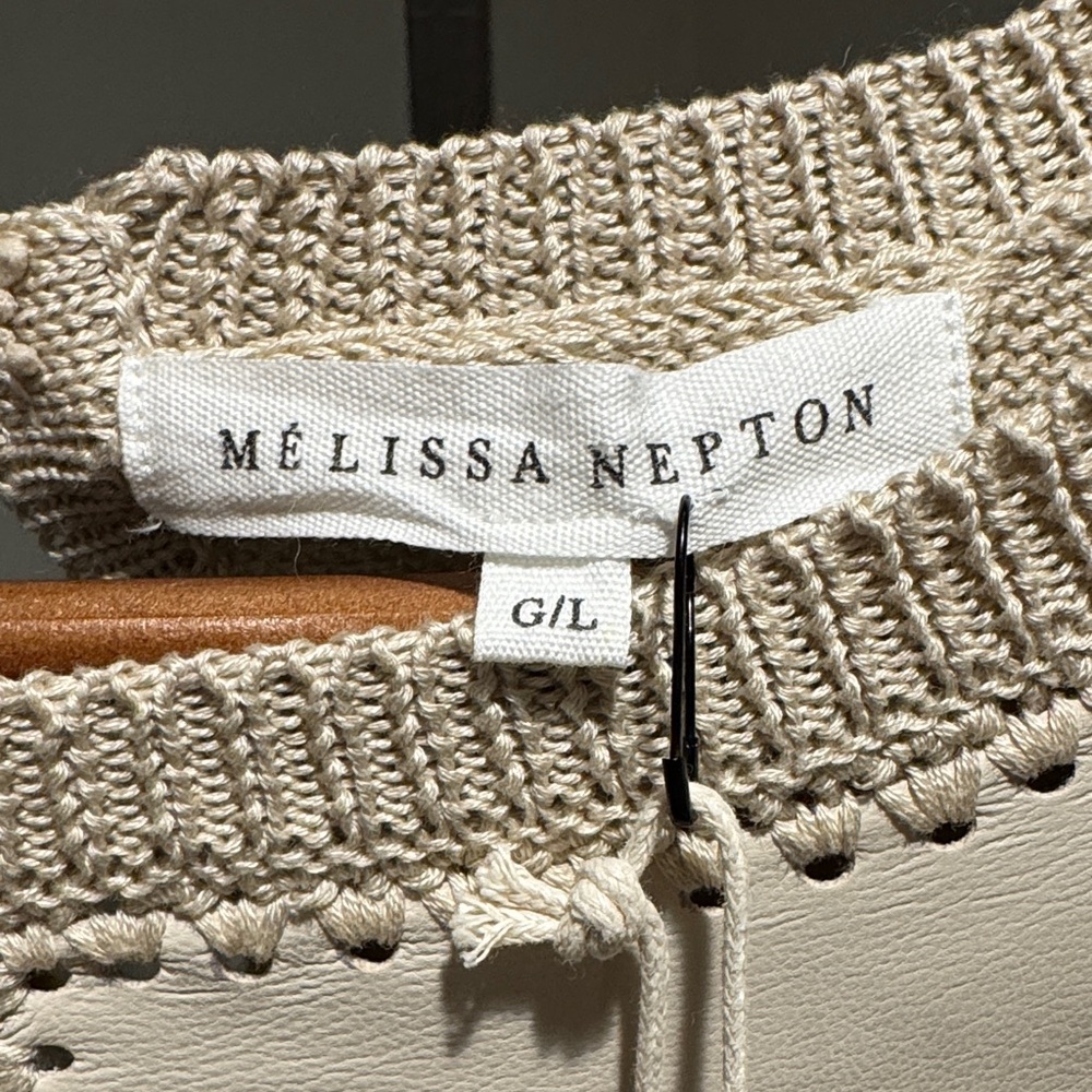 MELISSA NEPTON Cream Ruffled Blouse - Picture 2 of 5